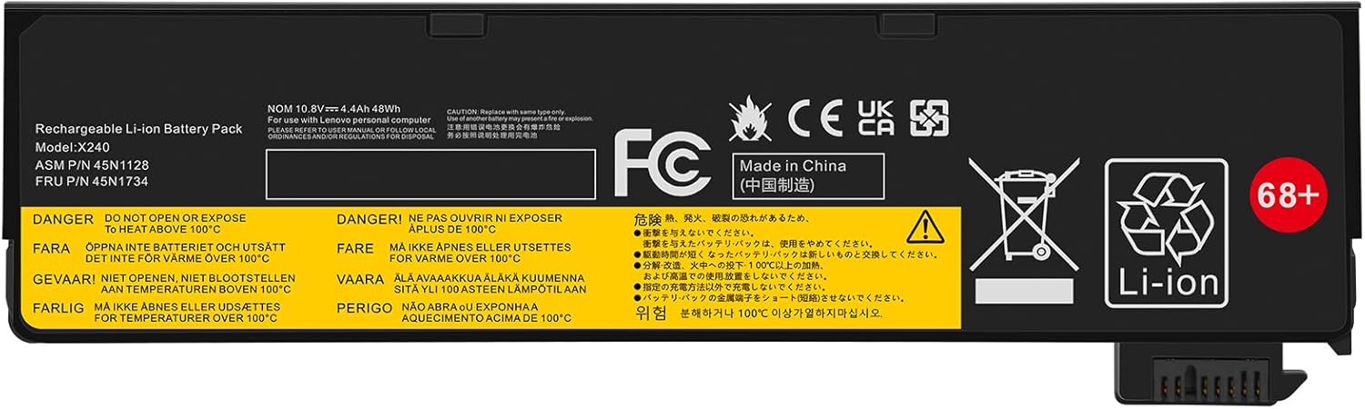 (εικόνα για) 45N1127 45N1126 Lenovo ThinkPad X240 T440 T450s X250 T440s T460 T450 T550 X260 X270 T470p L450 T440s T440 W55 0s 0s L470 T440s T460p μπαταρία