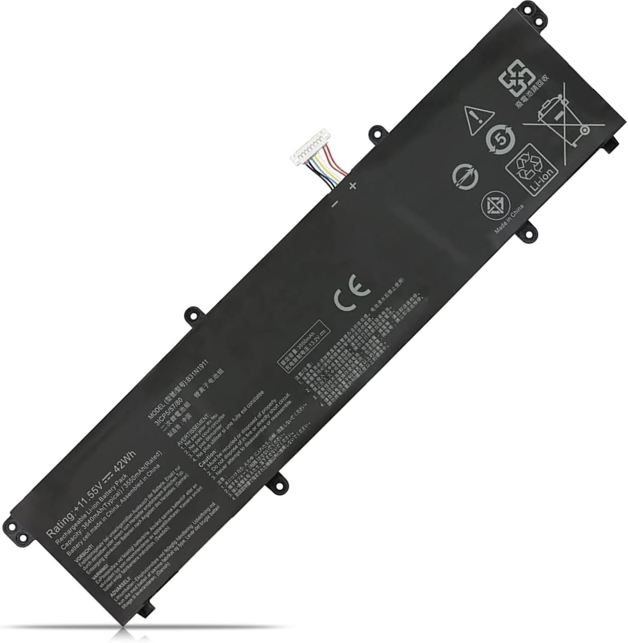 μπαταρία για B31N1911 ASUS V4050FF S433FA X421FF S4600FA K433FA V4050FA R428FF X413F συμβιβάσιμος