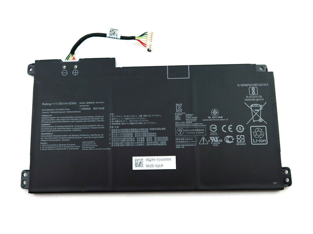 μπαταρία για ASUS VivoBook 14 E410MA-EK007TS L410MA-BV037TS BV053TS E410KA-EK139TS F414MA L510MA R522MA E510MA συμβιβάσιμος