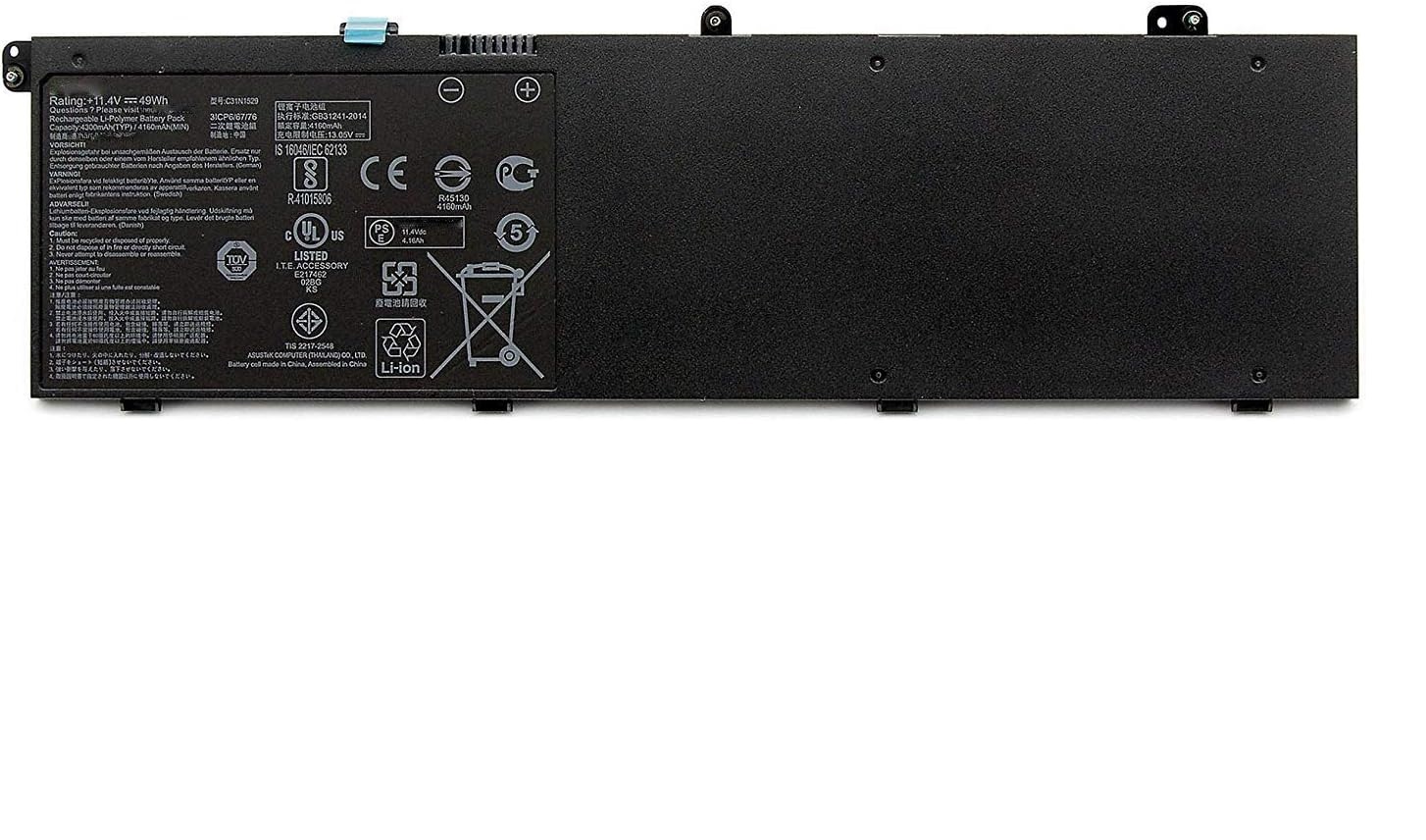(εικόνα για) C31N1529 C31P0C1 C31POC1 ASUS B8230 B8230UA BU203U B8230U μπαταρία
