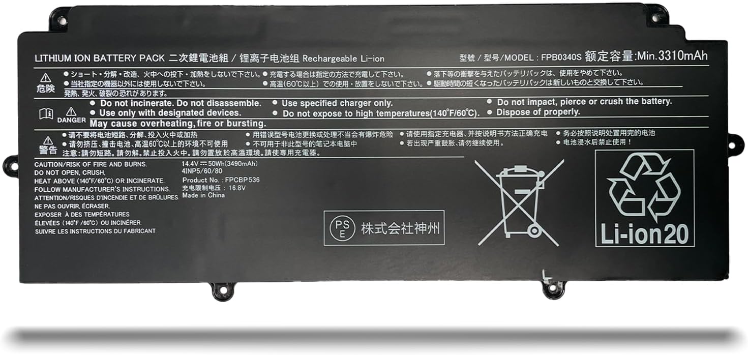 (εικόνα για) Fujitsu LifeBook U937 U938 U937-P 580DE UUU937-P760DE μπαταρία
