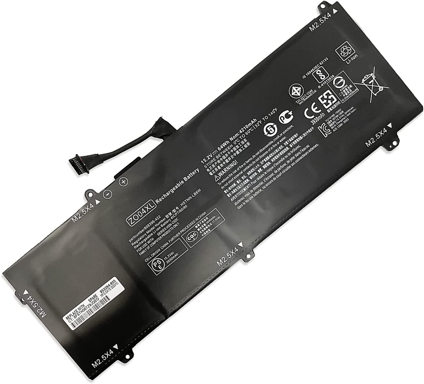 (εικόνα για) ZO04XL HP ZBook Studio G3 G4 Mobile Workstation 808450-001 HSTNN-CS8C HSTNN-C88C HSTNN-LB6W μπαταρία