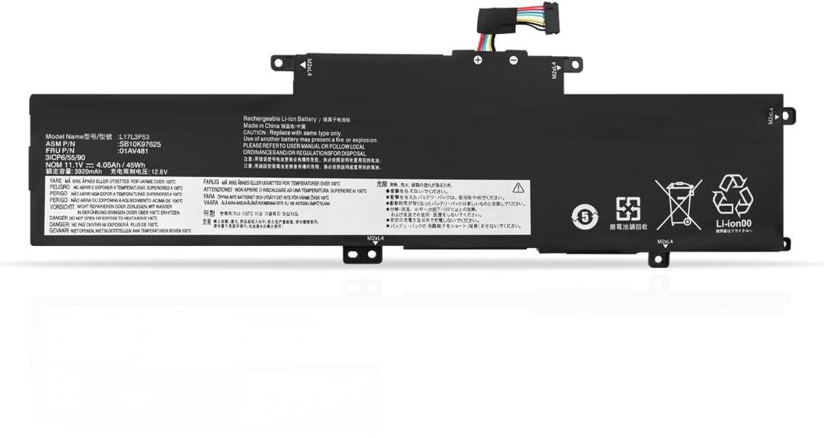 (εικόνα για) L17L3P53 L17C3P53 L17M3P55 Lenovo ThinkPad L380 L390 Yoga S2 2018 3rd Gen 3 20M5 20M6 20M7 20M8 20NR 20NS 20NT 20NU μπαταρία