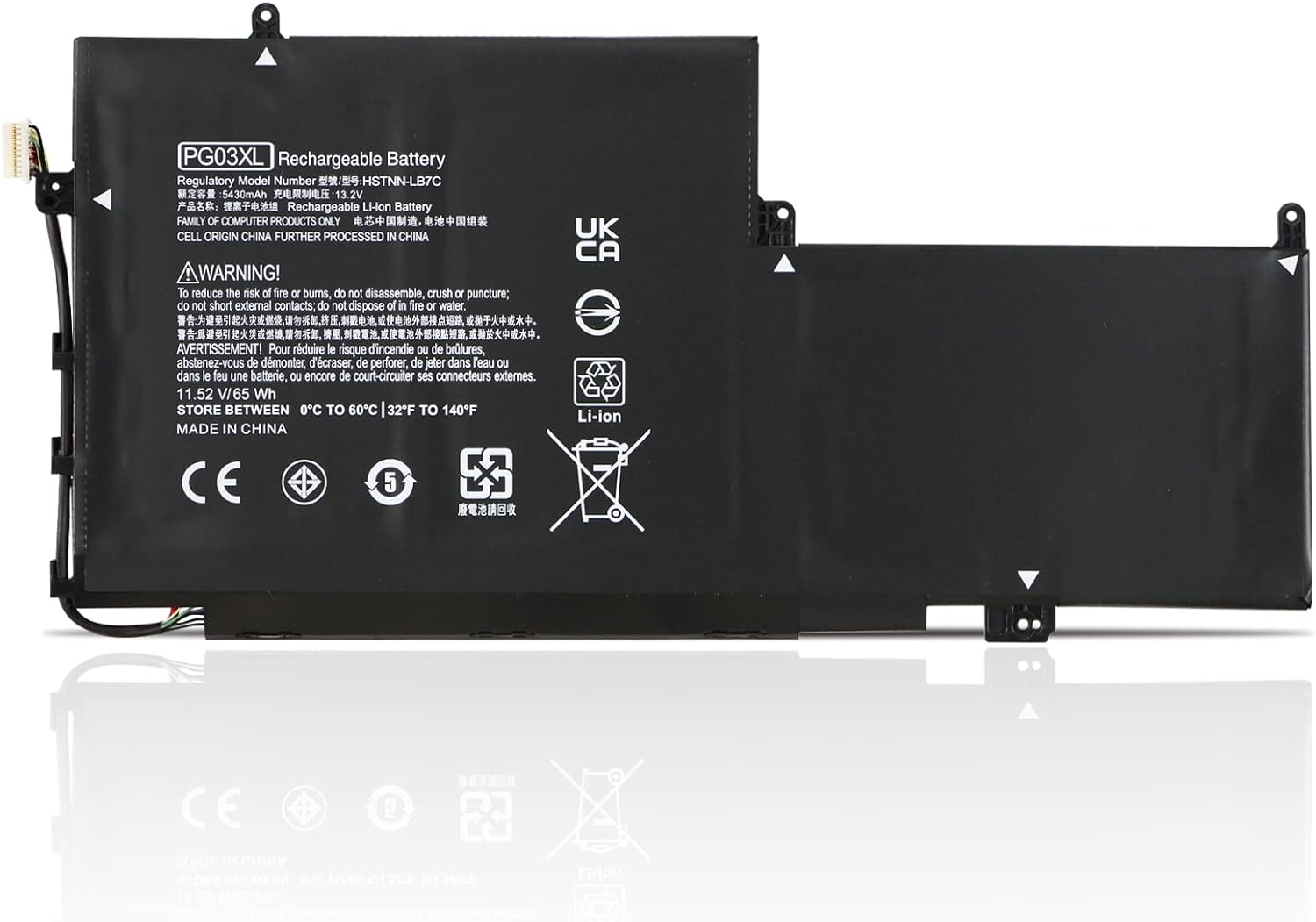 (εικόνα για) HP Spectre X360 15 AP011DX 15-AP000 AP000NA AP000NF AP000NX PGO3XL 831532-421,422 831758-005 HSTNN-LB7C μπαταρία