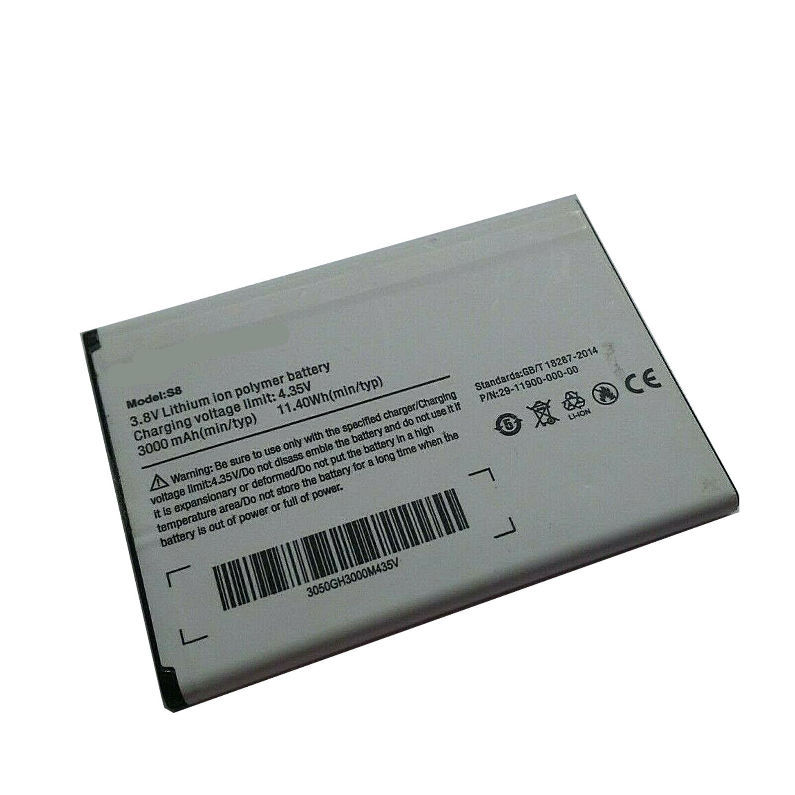 (εικόνα για) Ulefone S8,Ulefone S8 Pro 3000mAh 3,8V 11.4Wh Li-Polymer μπαταρία